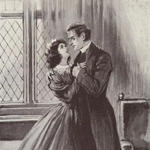 Illustration for Barchester Towers by Anthony Trollope (litho)