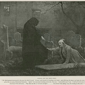 Illustration for A Christmas Carol by Charles Dickens (litho)