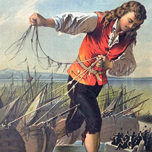 Illustration from Gullivers Travels by Jonathan Swift (1667-1745