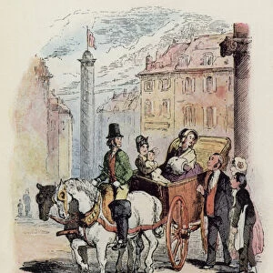 Illustration for Vanity Fair by Thackeray (litho)