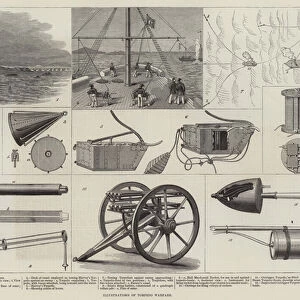 Illustrations of Torpedo Warfare (engraving)
