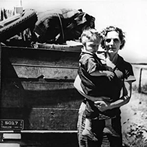 Impact of the Great Depression in South Dakota, 1929 (b / w photo)