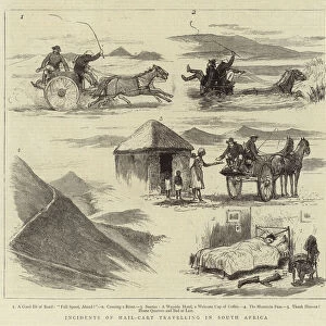 Incidents of Mail-Cart Travelling in South Africa (engraving)