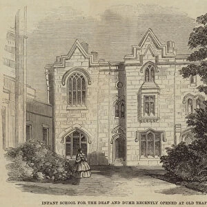 Infant School for the Deaf and Dumb recently opened at Old Trafford (engraving)