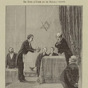 Initiation of a Mark Master Mason in the York Rite (engraving)