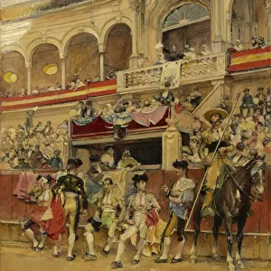 Inside the Bullring, c. 1880 (oil on panel)