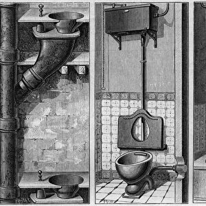 Installation of three chambers: (from left to right: ) unsanitary cabinet