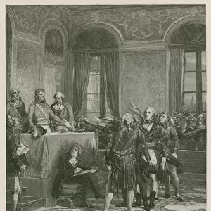 Installation of the Council of State (engraving)