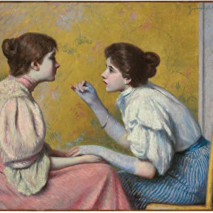Interesting Conversation, 1895 (oil on canvas)