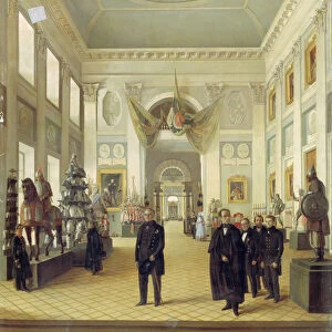 Interior of the Armoury Chamber in the Kremlin, 1844 (oil on canvas)