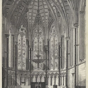 Interior of the Chapel, Exeter College, Oxford (engraving)
