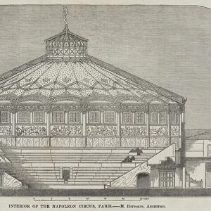 Interior of the Napoleon Circus, Paris (engraving)