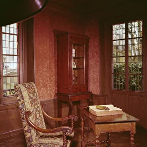Interior of the study of Honore de Balzac (1799-1850) in his home in rue Raynouard