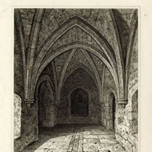 Interior of the Well Tower (engraving)