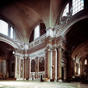 Interior view of the church of Santa Maria degli angeli by Michelangelo Buonarroti dit