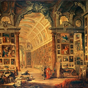Interior View of The Colonna Gallery, Rome (oil on canvas)