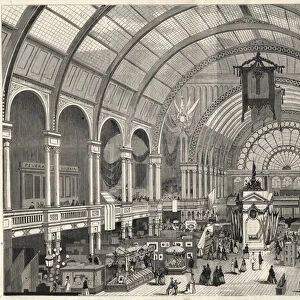 The International Exhibition at Amsterdam 1869 - Interior view of the International