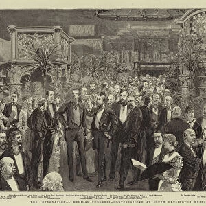 The International Medical Congress, Conversazione at South Kensington Museum (engraving)