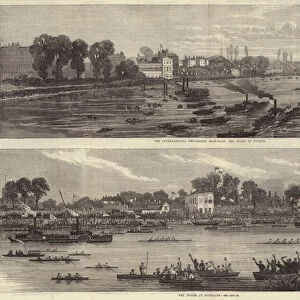 The International University Boat-Race (engraving)