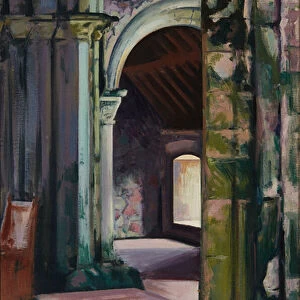 Iona Abbey, Interior (oil on canvas)