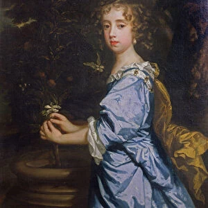Isabella Dormer, aged 8, later Countess of Mountrath (oil on canvas)
