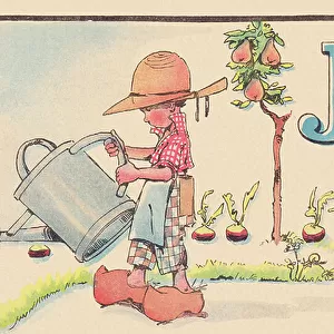 J for Gardener, 1920 (illustration)