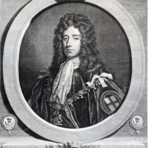 James Douglas, 2nd Duke of Queensberry, engraved by Louis du Guernier II (engraving)