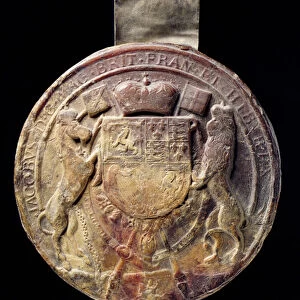 James Is Great Seal, 17th century (wax)