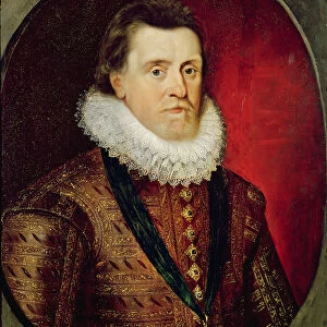 James I (1566-1625) (oil on panel)