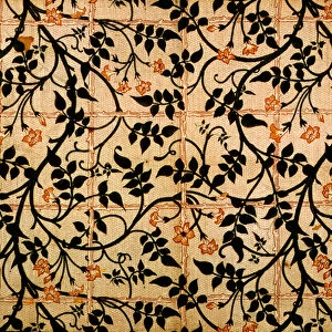 Jasmine trail curtain design, 1868-70 (printed cotton)