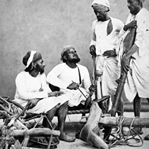 Jat Zemindars and Ryots, c. 1863 (b / w photo)
