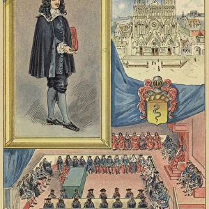 Jean-Baptiste Colbert, 1619-1683 (colour litho)