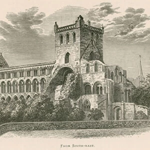 Jedburgh Abbey, From South-east (engraving)