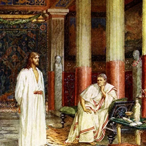 Jesus stands before Pilate - Bible