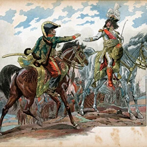 Joachim Murat (1767-1815) and General Antoine Charles Louis de La Salle (Lasalle