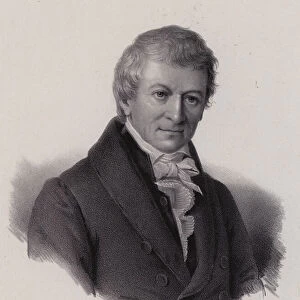 Johann Caspar Zellweger, Swiss textile entrepreneur and philanthropist (engraving)