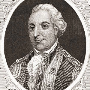 Johann von Robais, Baron de Kalb (engraving)