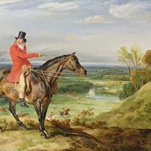 John Levett hunting in the Park at Wychnor, Staffordshire, 1814-18 (oil on canvas)