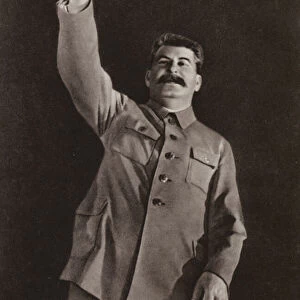 Joseph Stalin, Soviet politician and leader (b / w photo)
