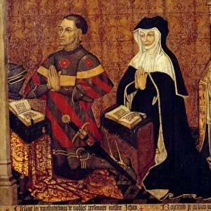 The Jouvenel Family of Ursins Detail by Jean Juvenal des Ursins (1360-1431) and his wife