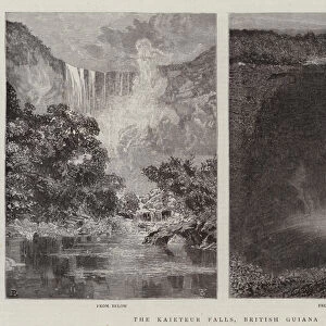 The Kaieteur Falls, British Guiana (engraving)