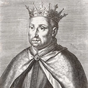 King Afonso II of Portugal. Portrait
