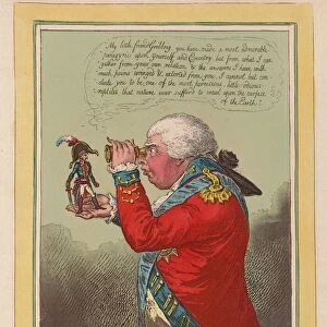 The King of Brobdingnag and Gulliver, pub. 1803 (hand coloured engraving)