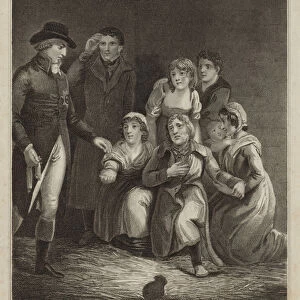 King George IV relieving the prisoners in Dorchester Jail, Dorset, 1820 (engraving)