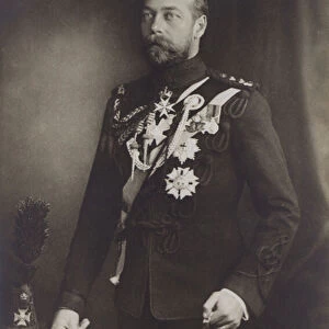King George V Of England (b / w photo)