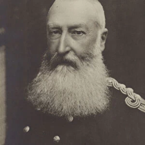 King Leopold II (b / w photo)
