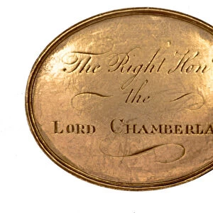 Kings Theatre, Haymarket, Lord Chamberlains gold pass, c. 1790 (gold)