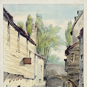 Knights Bridge, London, c. 1825 (colour litho)