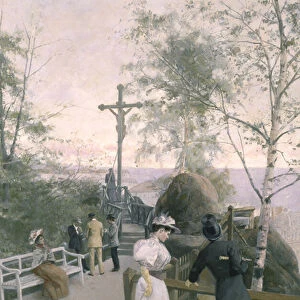 Kreuz am Neuen Weg (Cross by the New Way), 1895 (watercolour)