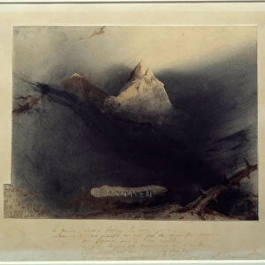 La montagne des mythes Drawing by Victor Hugo (1802-1885) 1839 Paris, Maison Victor Hugo